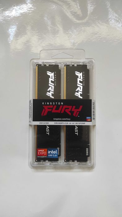 Оперативная пам'ять Kingston Furry Best DDR5 32 ГБ (2x16) CL36 Нова