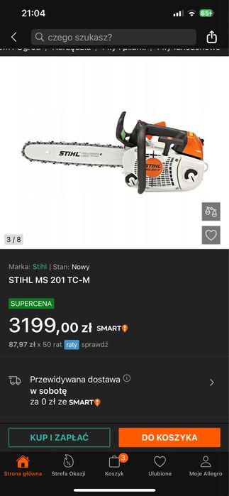 Stihl  MS 201 TC pilarka  spalinowa , ciesielska , aborystyka .