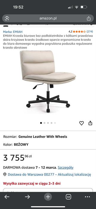 Fotel ergonomiczny Emiah