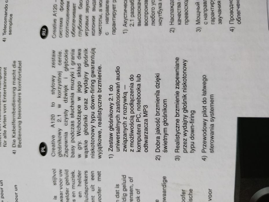 Zestaw głośników komputerowych Creative A120 2.1