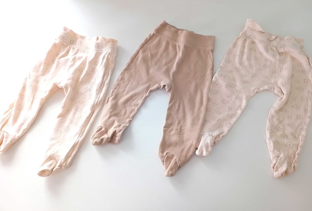 74cm 6-9mies spodnie beżowe spodenki niemowlece chlopiece polspiochy