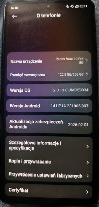 Xiaomi Redmi Note pro 12 5g