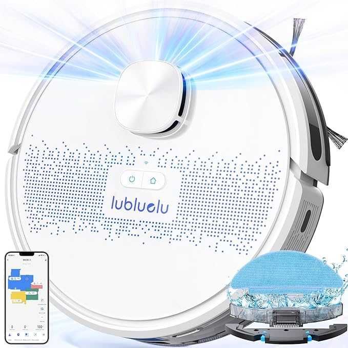 Odkurzacz Rodol Sprzątający Lubluelu SL60D 2w1 LiDAR 4000Pa Mop WiFi