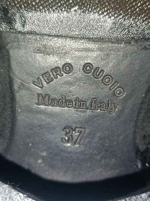 Шкіряніі чоботи 37 розмір Vero cuolo Кожаные женские сапоги Італія