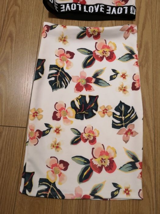 Vestido duas peças floral
