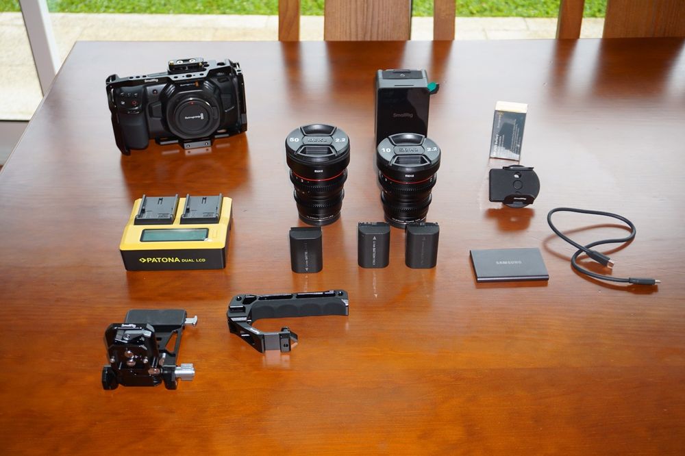 Blackmagic Pocket Cinema 4k( Com accessórios)