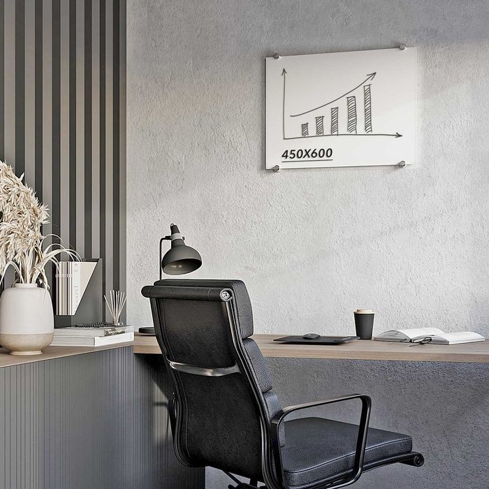 Скляна маркерна дошка на стіну (не магнітна) — будь-який колір RAL