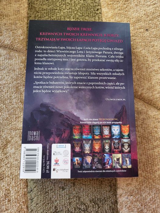 Widzenie Wojownicy Potęga Trójki Erin Hunter