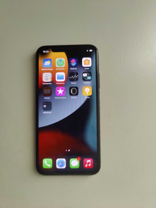 iphone x preto com desgaste