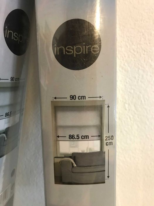 2 Estores de rolo 90x250 azul