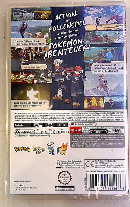 Pokemon Arceus na Nintendo Switch /Nowa w folii! Sklep Chorzów