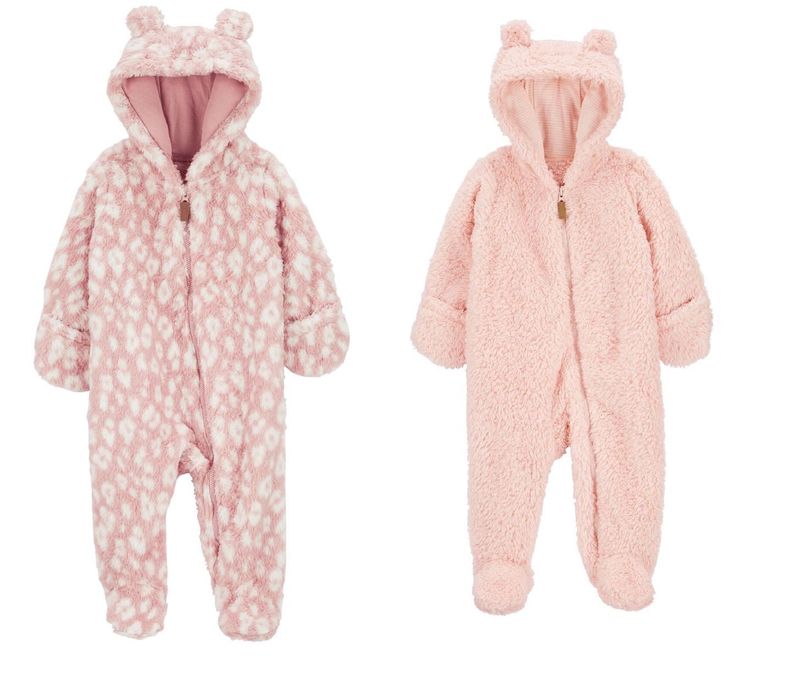 Плюшевый комбинезон комбінезон шерпа Carters 3M, 6M, 9M