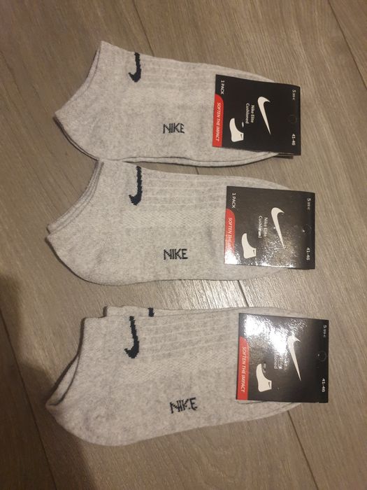 3 szt skarpetki męskie 41-46 szare Nike