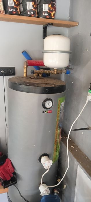 Zbiornik CWU, zasobnik 140L  elektryczny grzałki 2x 1,5 ERMET emaliowa