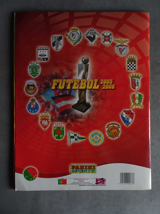 Caderneta de cromos vazia de futebol Futebol 2005/2006 Panini