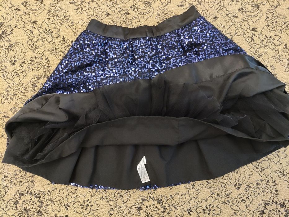 Школьная нарядная юбка с паетками George на 9-10 лет