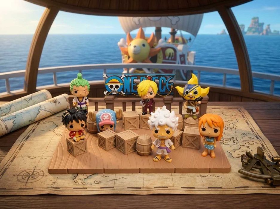 Diorama Doca Pirata One Piece Artesanal