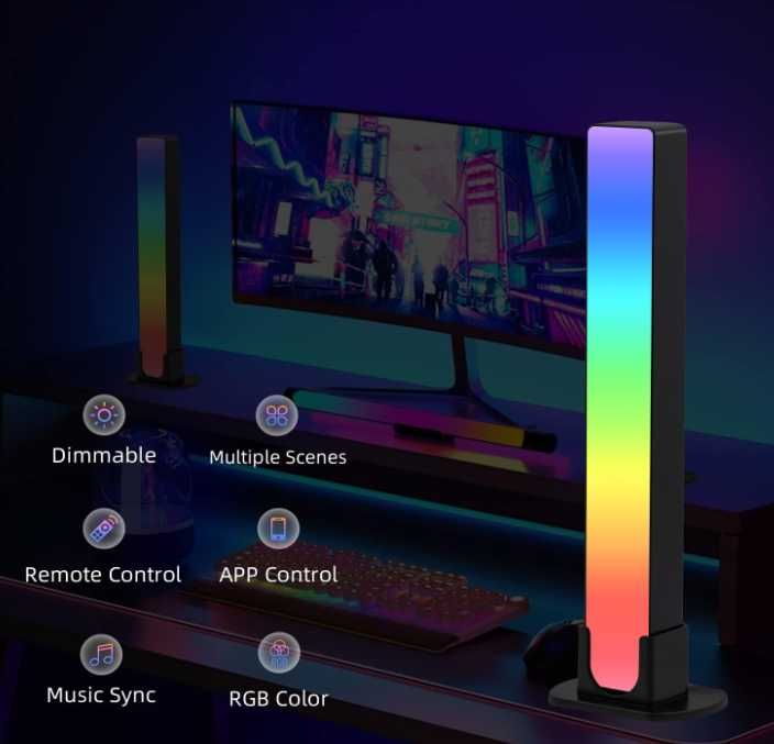 Smart LED Lighting Bar RGB – Zmień swój pokój w gamingowy raj!