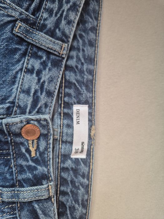 Jeansy wide leg r. 38