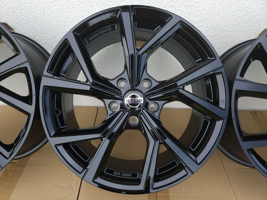 Nissan 18 " Nowe 5x114,3 Qashqai X-Trail Rogue Felgi Czarne Alufelgi