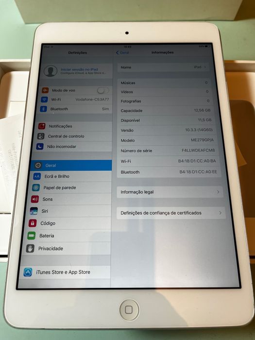 iPad mini 2 com ecrã Retina 7,9 polegadas 16GB