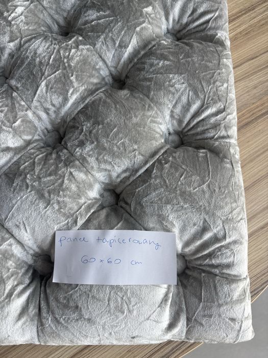 Panel tapicerowany kwadrat pikowany welur