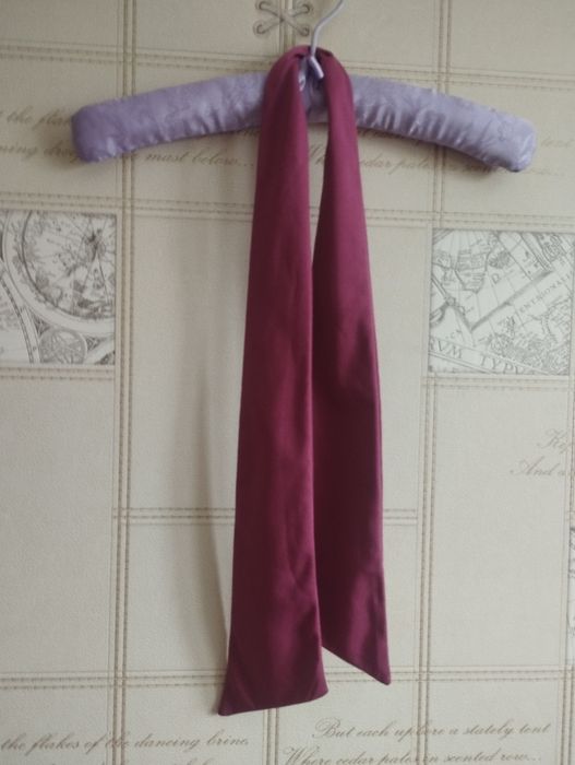 Твилли атласная лента twilly, поясок бант на шею галстук, пыльная роза