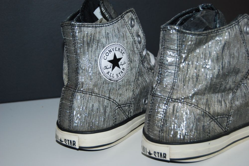 Srebrne trampki Converse 24,5