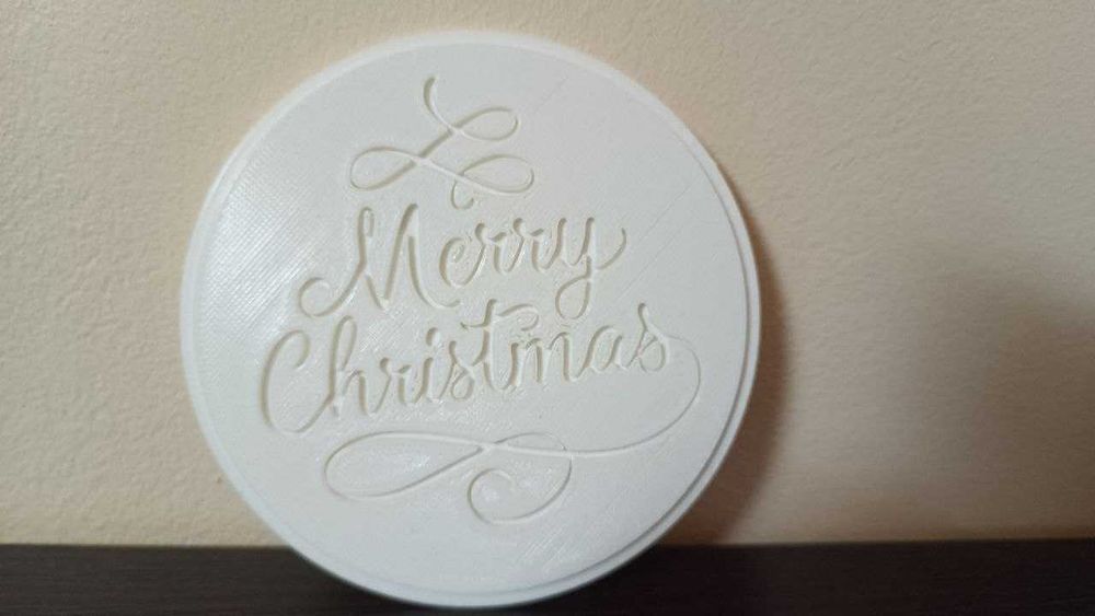 Świąteczne podkładki SNOWFLAKE / MERRY CHRISTMAS - pod kubek/szklankę.