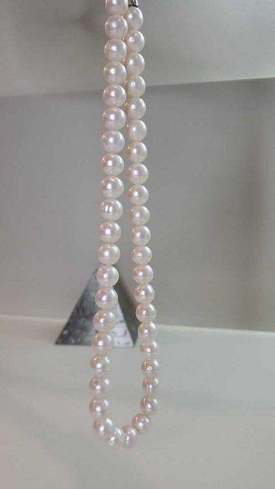 Кол'є з перлів срібний замок