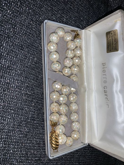 Шикарні весільні буси, старовинні буси, золото,перламутр, намисто.