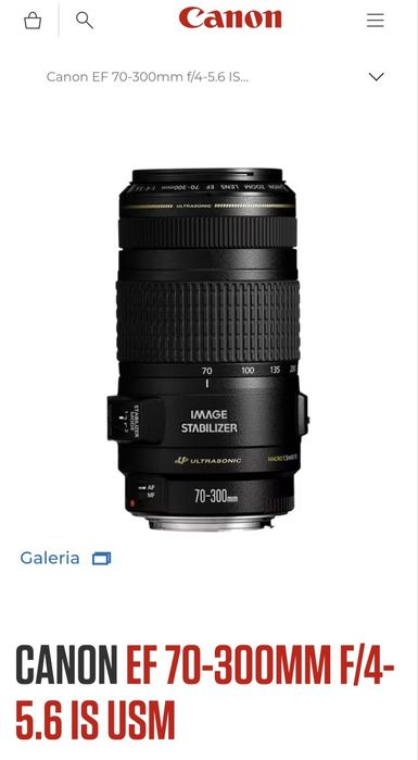 Câmara Sony com objectivas