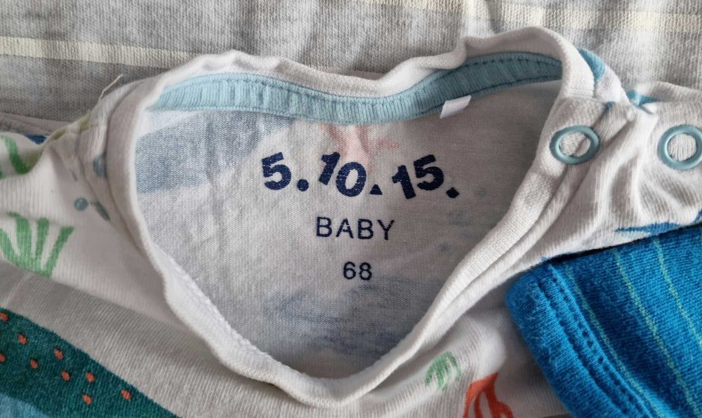 Body krótki rękaw dla chłopca 68