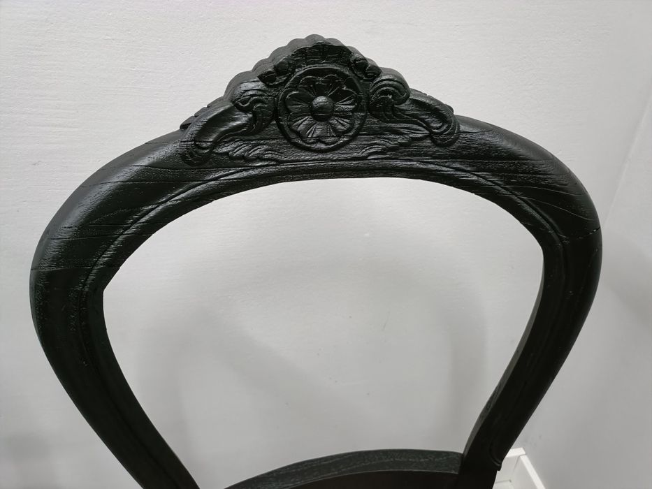 Stelaż krzesła Ludwik piaskowane, lakierowany czarny kolory 100szt