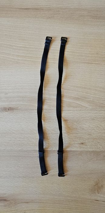 Nowe czarne wymienne ramiączka do biustonosza