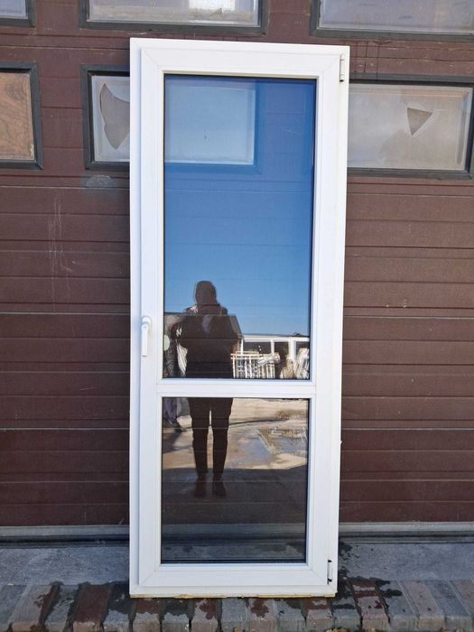 Okno balkonowe drzwi SCHÜCO otwierane I uchylne 80x207 Niemieckie Wschowa DOWÓZ CAŁY KRAJ