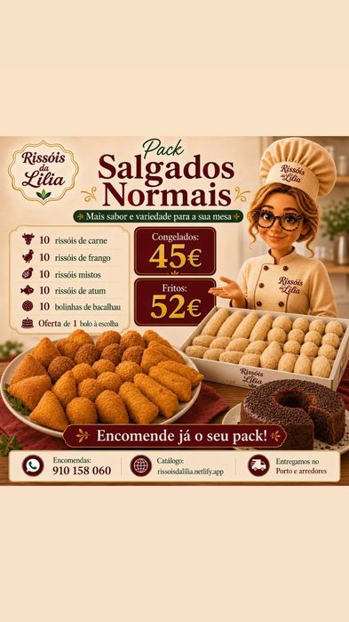 Vendo salgados pra fora e pra revenda