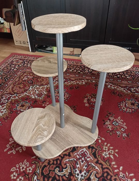 kwietnik drewniany stojak na kwiaty