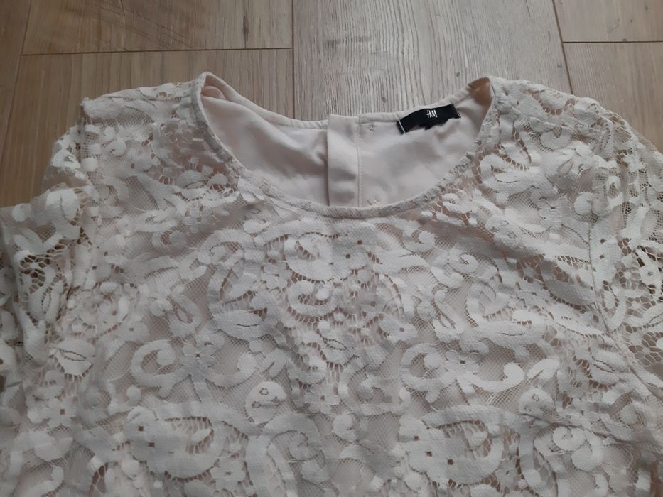 Bluzka koronka H&M r.S