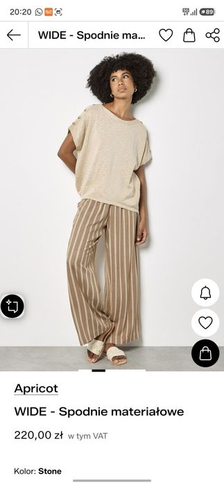 Nowe spodnie z lnem  L xl