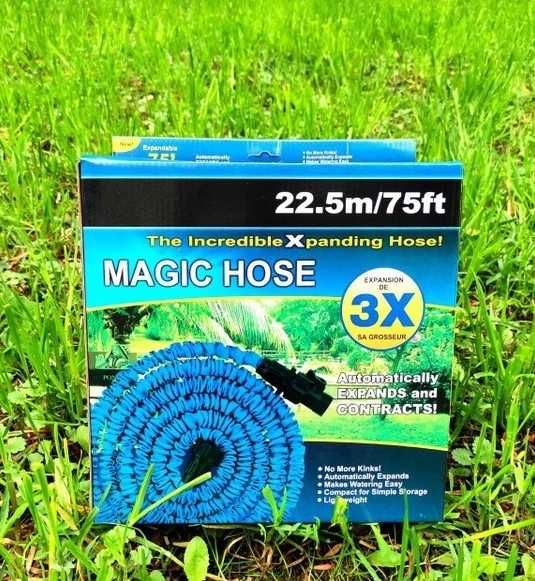 Садовый ШЛАНГ для полива! Шланг на 22 метра + насадка в ПОДАРОК.