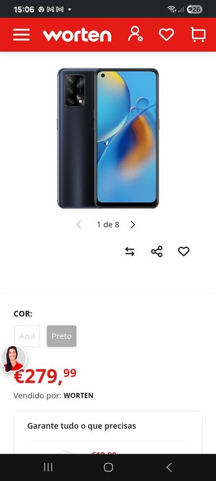 Oppo A74 azul 128gb