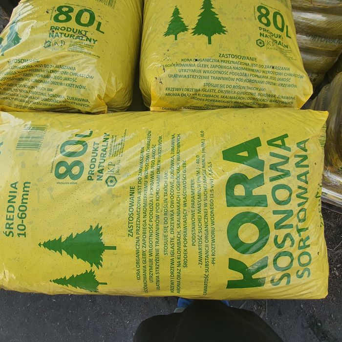 Kora sosnowa workowana 80l