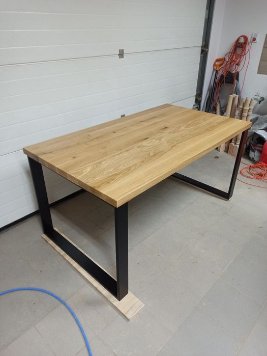 Stół dębowy, lity dąb, loft. Dowolne nogi, pająk