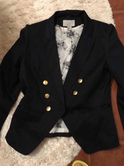 Blazer /jaqueta em azul-escuro