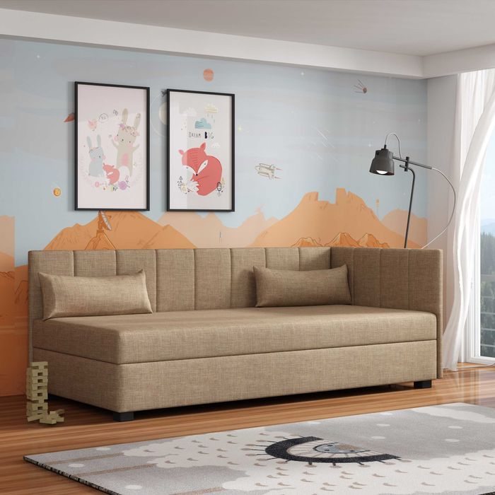 Tapczan z materacem pojedynczy Łóżko jednoosobowe Wersalka młodzieżowa