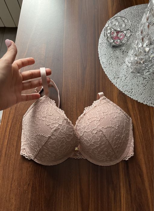 Stanik hm brudny róż