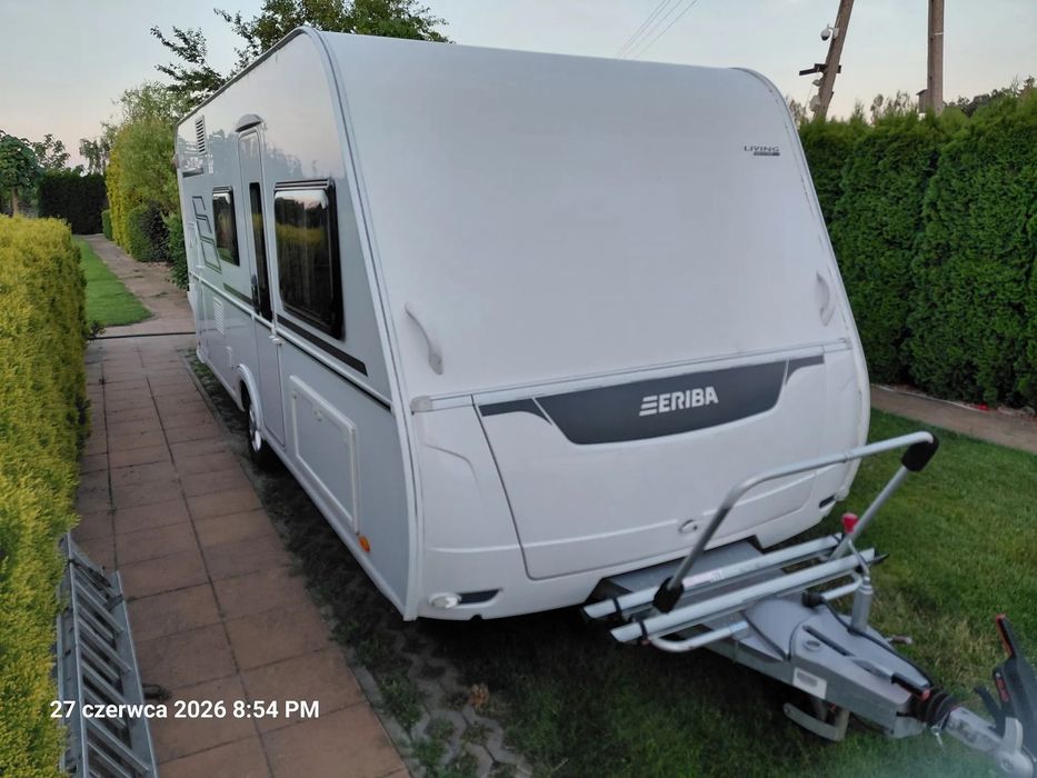 Hymer-Eriba LIVING 525  Przyczepa kempingowa Hymer Eriba 5 os mover solar wentylator przedsion