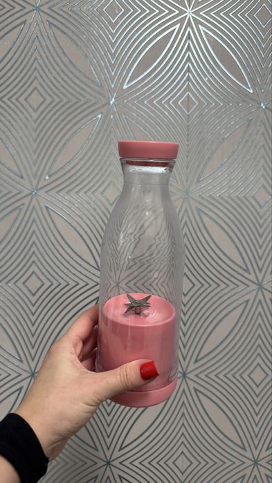 Ручний блендер рожевий