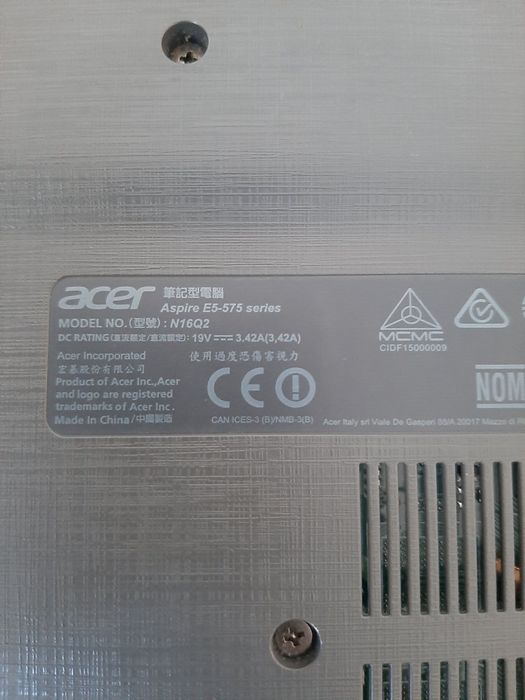 Ноутбук ASER. E5-575